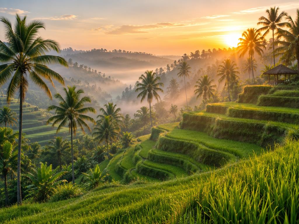 Bali, Indonesien – Risterrasser i Ubud